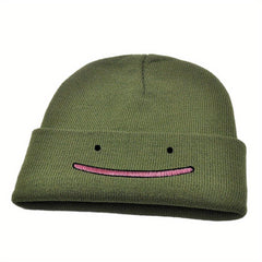 MP2MINGPIN Cartoon Beanie Hat Embroidered Knitted Hat Hip Hop Hat