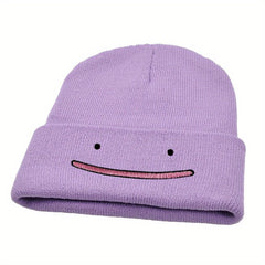 MP2MINGPIN Cartoon Beanie Hat Embroidered Knitted Hat Hip Hop Hat