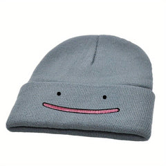 MP2MINGPIN Cartoon Beanie Hat Embroidered Knitted Hat Hip Hop Hat