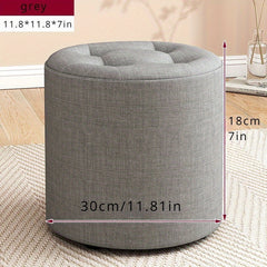 Fabric Wooden Stool Non-Slip for Living Room Shoe Stool Entryway Stackable