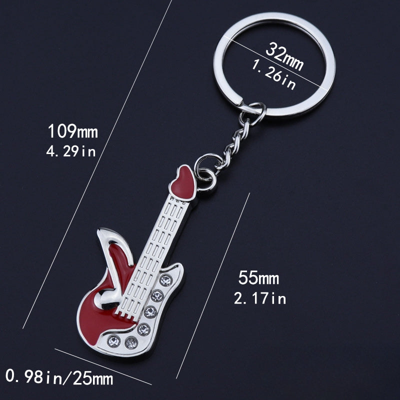 Guitar Mic Keychain Pendant Small Gift