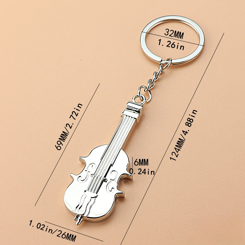 Guitar Mic Keychain Pendant Small Gift
