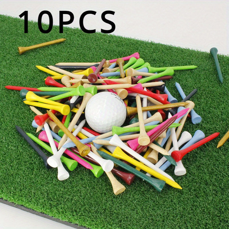 10pcs Wooden Golf Ball Nails Environmentally Friendly Golf Course Supplies