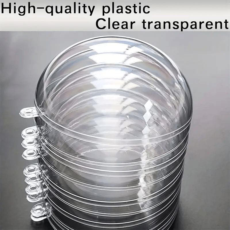 5pcs Large Christmas Acrylic Ball Transparent Plastic Ball