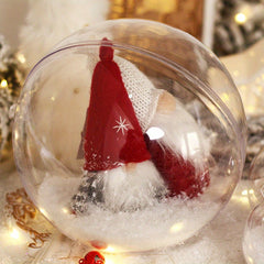 5pcs Large Christmas Acrylic Ball Transparent Plastic Ball