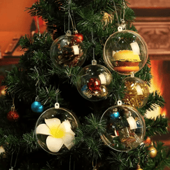 5pcs Large Christmas Acrylic Ball Transparent Plastic Ball