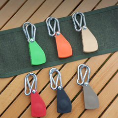 2pcs Outdoor Rope Pulley Adjuster Metal Lifting Hook
