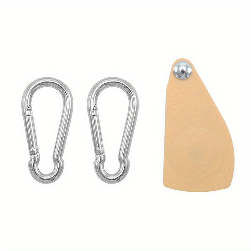 2pcs Outdoor Rope Pulley Adjuster Metal Lifting Hook