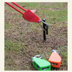 2pcs Outdoor Rope Pulley Adjuster Metal Lifting Hook