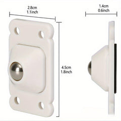 8pcs Sticky Plastic Spinner Wheels Small Sliding Wheels Shelf Pulley Accessories