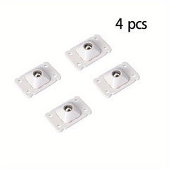 8pcs Sticky Plastic Spinner Wheels Small Sliding Wheels Shelf Pulley Accessories