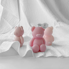 4pcs Mini Bear Scented Candle for Wedding Christmas Gift