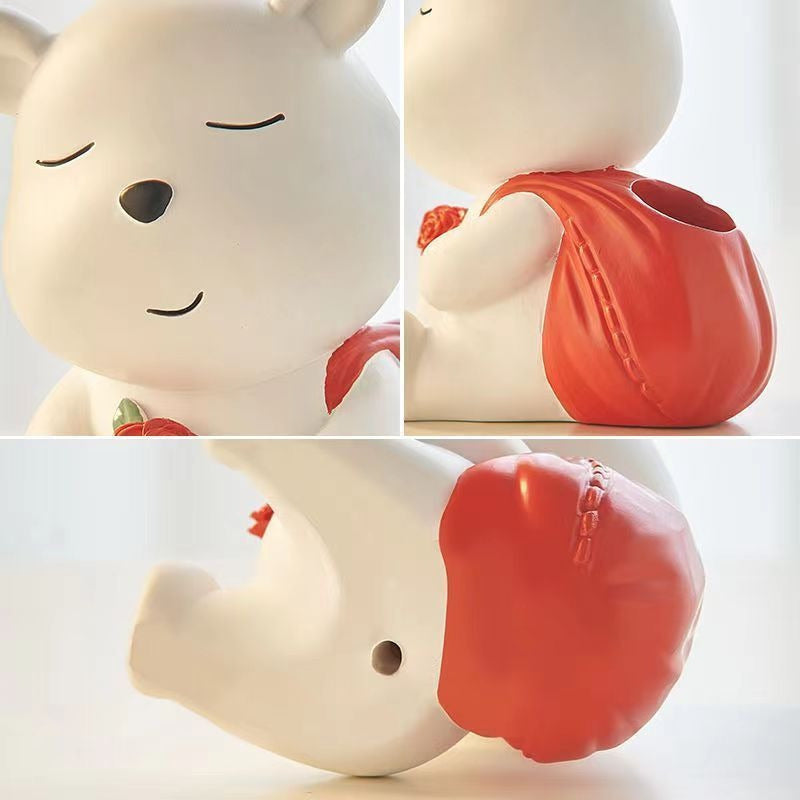 Creative Bear Pen Holder Decoration Office Desktop Storage