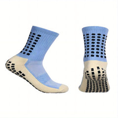 Men's Soccer Socks Non slip Grip Socks Sports Crew Socks