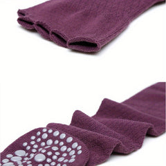 Women's Anti-slip Knee High Yoga Socks with Silicone Grip