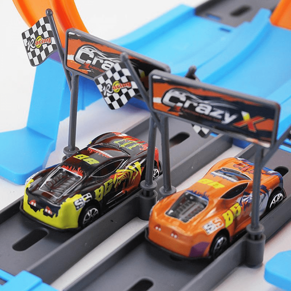Metal Racing Car Track Toy Set - Endless Racing Fun!