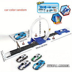 Metal Racing Car Track Toy Set - Endless Racing Fun!