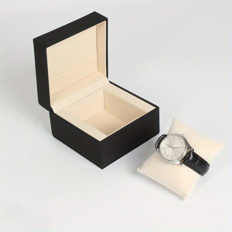 Leather Watch Box With Velvet Pad Watch Display Box