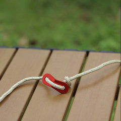 20pcs Aluminum Umbrella Rope Buckle Camping Tent Wind Rope Double Eye Fixed Buck