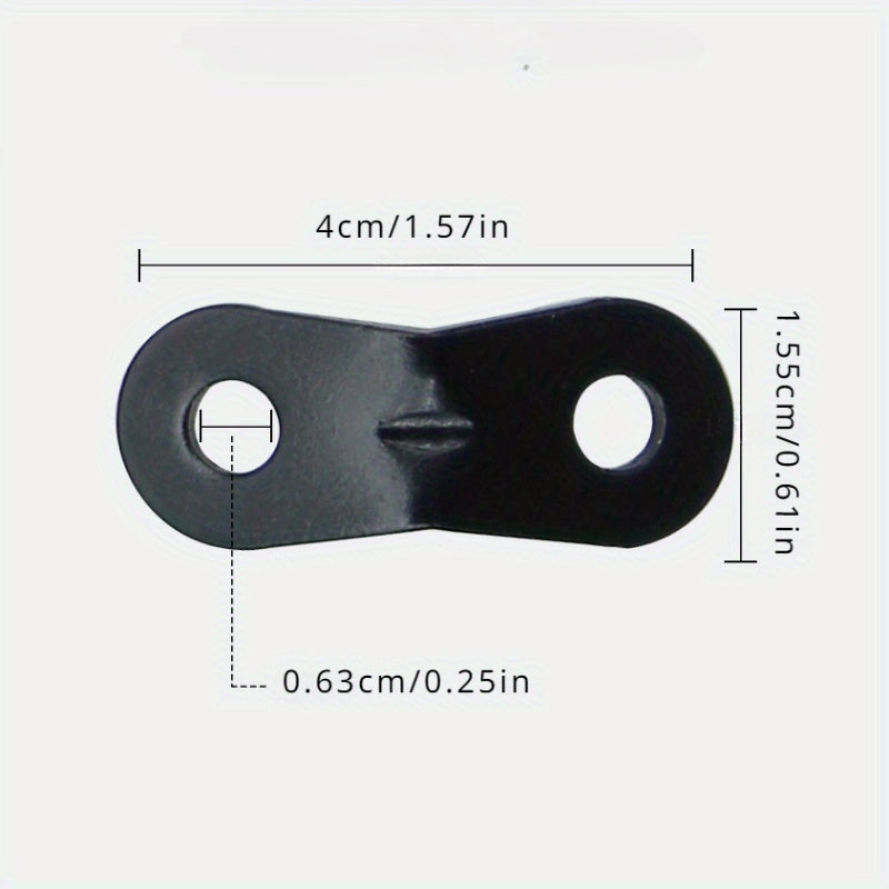 20pcs Aluminum Umbrella Rope Buckle Camping Tent Wind Rope Double Eye Fixed Buck