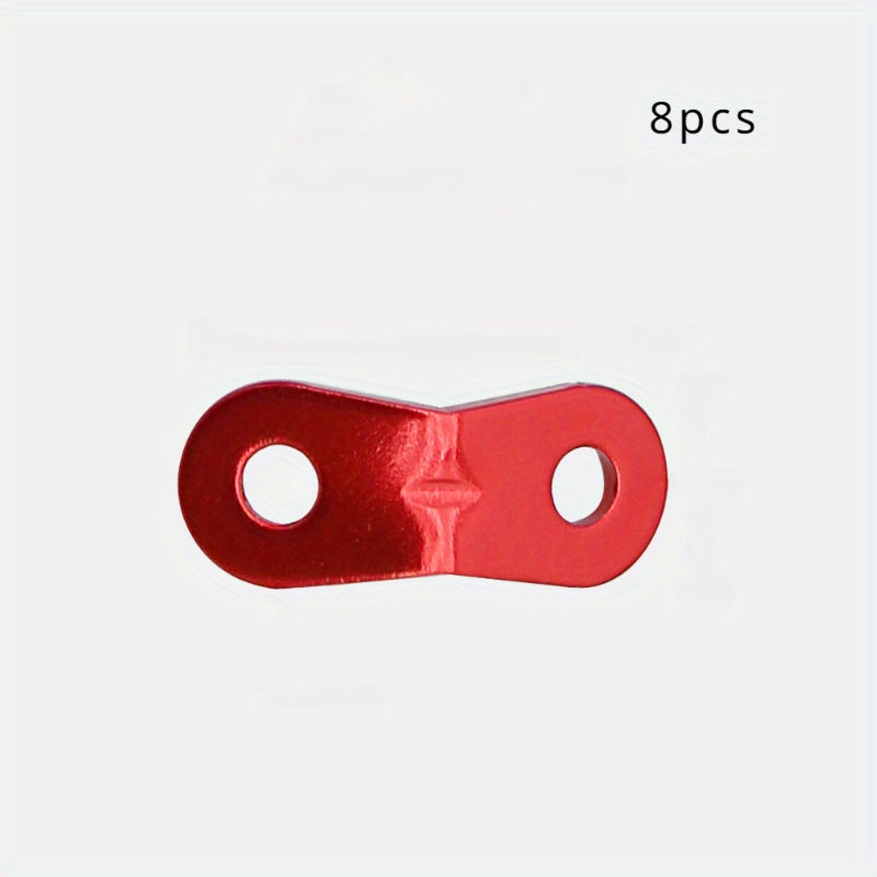 20pcs Aluminum Umbrella Rope Buckle Camping Tent Wind Rope Double Eye Fixed Buck