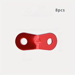 20pcs Aluminum Umbrella Rope Buckle Camping Tent Wind Rope Double Eye Fixed Buck