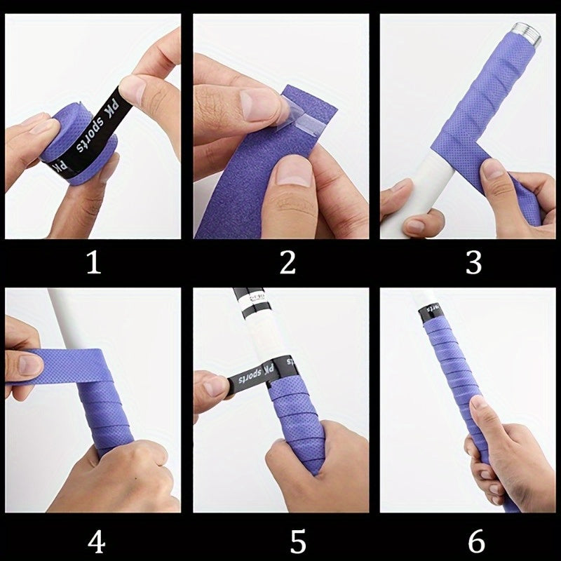 6pcs 1m Anti-slip Tennis Badminton Grip Tape for Sports