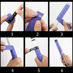 6pcs 1m Anti-slip Tennis Badminton Grip Tape for Sports