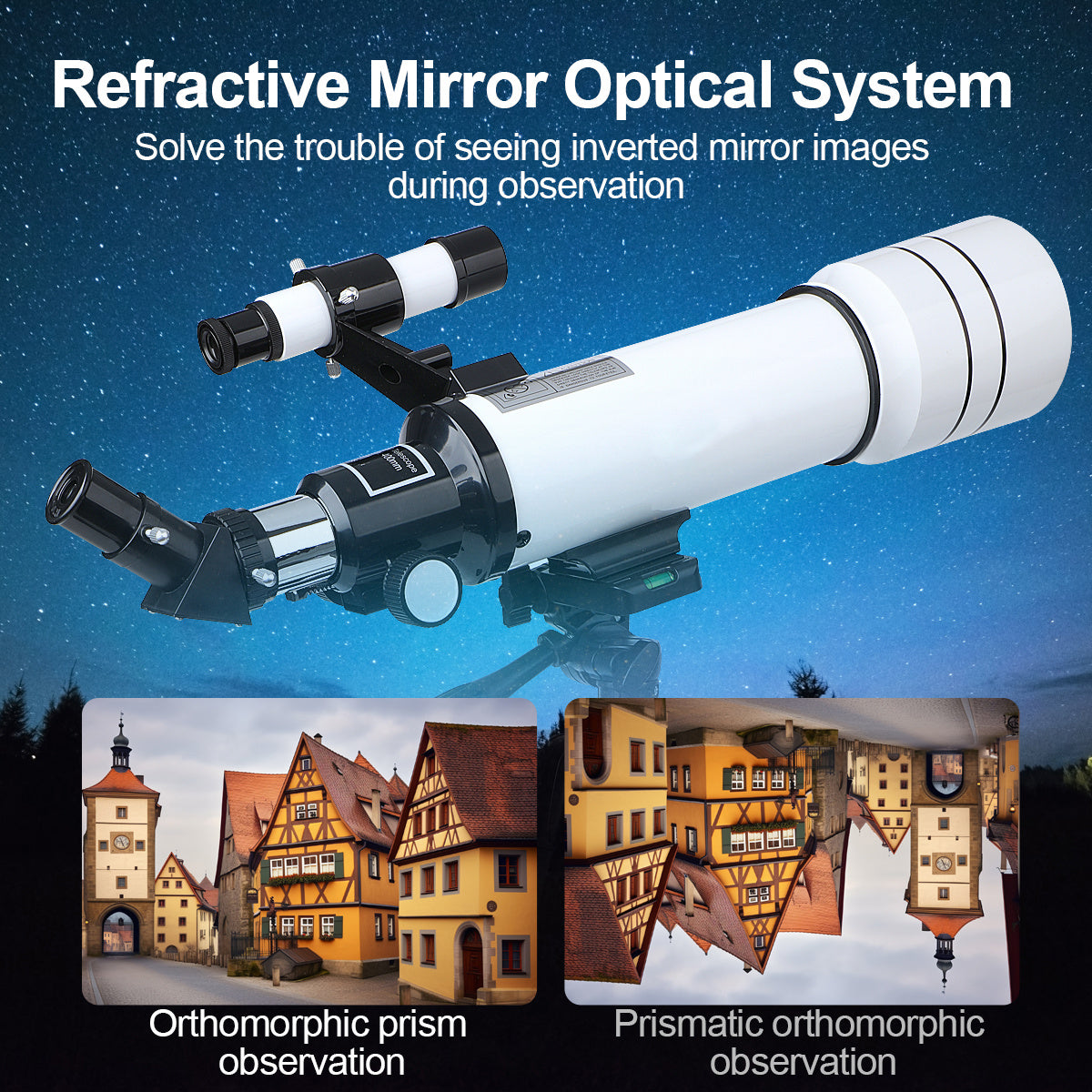 Astronomical Telescope F40070 for Outdoor Camping and Sightseeing