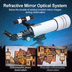 Astronomical Telescope F40070 for Outdoor Camping and Sightseeing