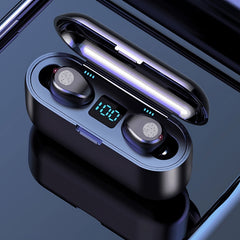 Wireless Headphones Power Display Emergency Noise Canceling IPX7 Waterproof