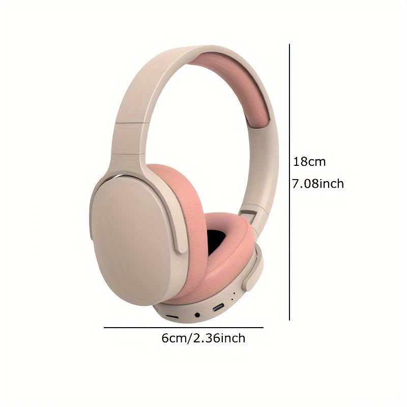 Wireless Headphones Stereo noise Cancelling foldable Headphones Ear Cushions