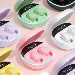 Mini In Ear Wireless Earphones HD Digital Screen Gaming Headphones
