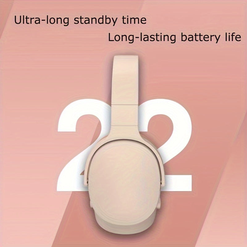 Wireless Headphones Stereo noise Cancelling foldable Headphones Ear Cushions