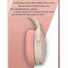 Wireless Headphones Stereo noise Cancelling foldable Headphones Ear Cushions