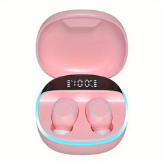 Mini In Ear Wireless Earphones HD Digital Screen Gaming Headphones