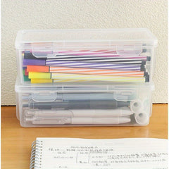 Transparent Stationery Box Pencil Storage Large Capacity Lead Marker Pen