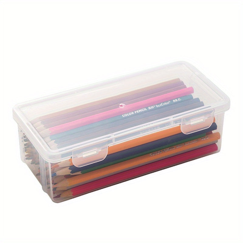 Transparent Stationery Box Pencil Storage Large Capacity Lead Marker Pen