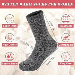 5 Pairs Wool Socks For Women Men Winter Thermal Thick Socks