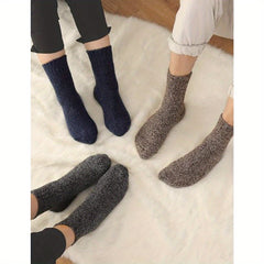5 Pairs Wool Socks For Women Men Winter Thermal Thick Socks