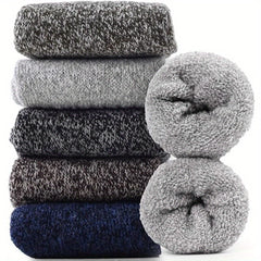 5 Pairs Wool Socks For Women Men Winter Thermal Thick Socks