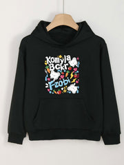 Girls Cartoon Bears Hoodie Kids Pullover Long Sleeve Top
