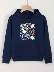 Girls Cartoon Bears Hoodie Kids Pullover Long Sleeve Top