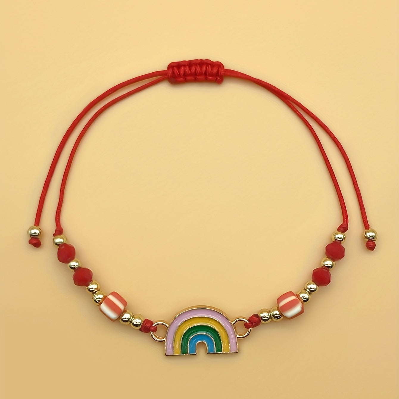 12pcs Pride Rainbow Clay Crystal Bracelet Family Gift
