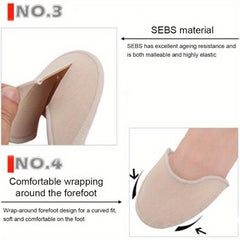 Washable Ballet Dance Shoe Toe Pads Reusable Toe Covers
