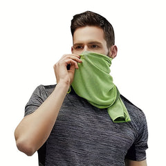 Cooling Sports Towel w/ Silicone Box Quick Dry for Yoga Golf Gym Running