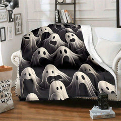 Soul Pattern Portable Camping Thin Blanket Flannel Warm Throw Blanket