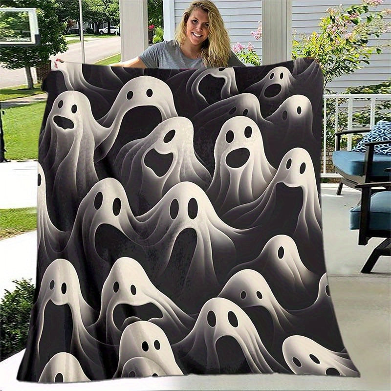 Soul Pattern Portable Camping Thin Blanket Flannel Warm Throw Blanket