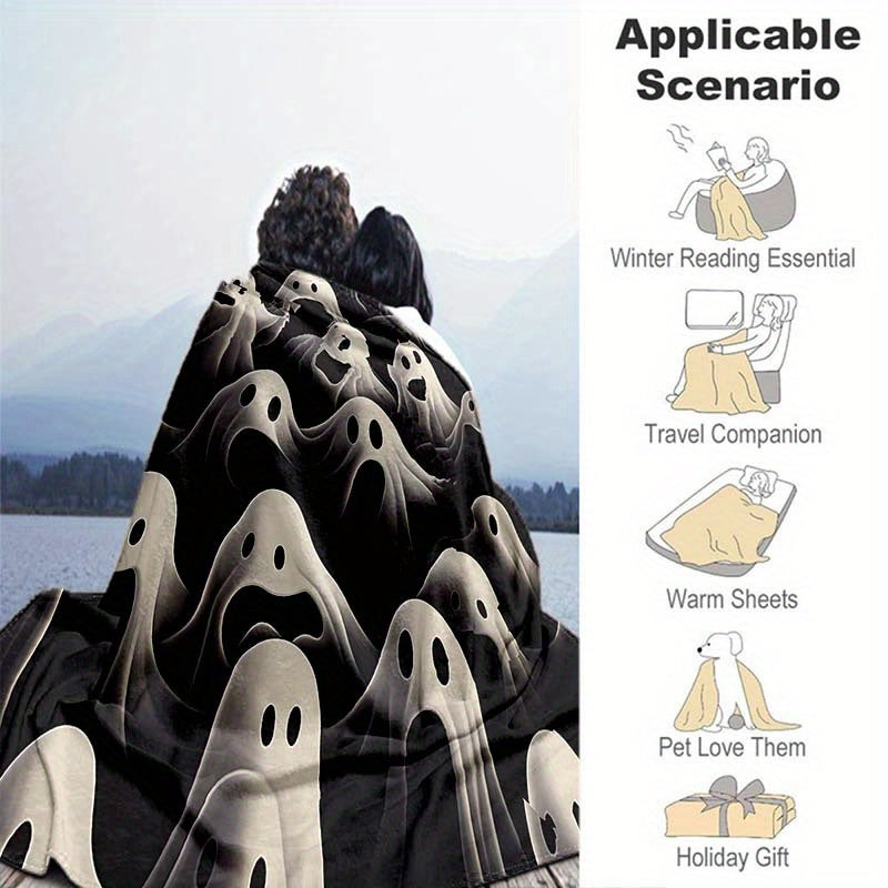 Soul Pattern Portable Camping Thin Blanket Flannel Warm Throw Blanket