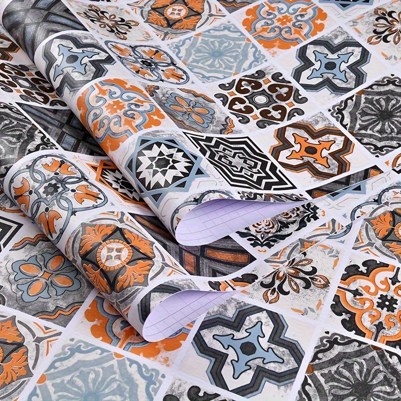 Vintage Boho Pattern Floor Stickers